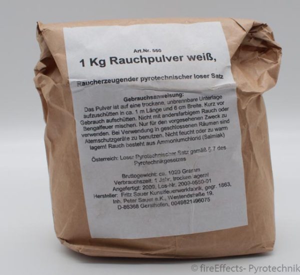 Rauchpulver weiß, 1 kg